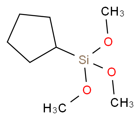 cyclopentyltrimethoxysilane_分子结构_CAS_143487-47-2