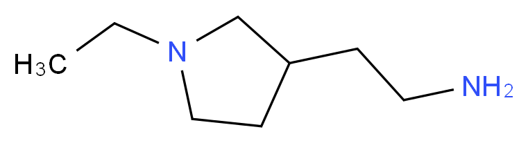 2-(1-Ethyl-3-pyrrolidinyl)ethylamine_分子结构_CAS_)