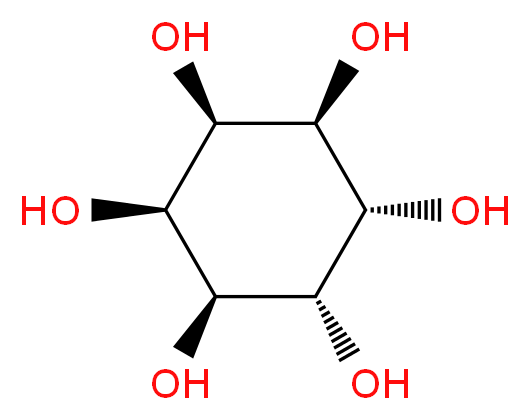 (1R,2R,3S,4R,5S,6S)-cyclohexane-1,2,3,4,5,6-hexol_分子结构_CAS_643-10-7