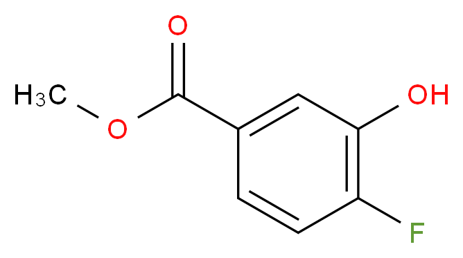 methyl 4-fluoro-3-hydroxybenzoate_分子结构_CAS_214822-96-5