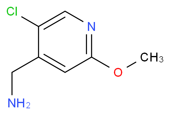(5-chloro-2-methoxypyridin-4-yl)methanamine_分子结构_CAS_924706-99-0