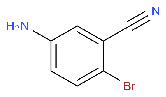 5-amino-2-bromobenzonitrile_分子结构_CAS_72115-09-4