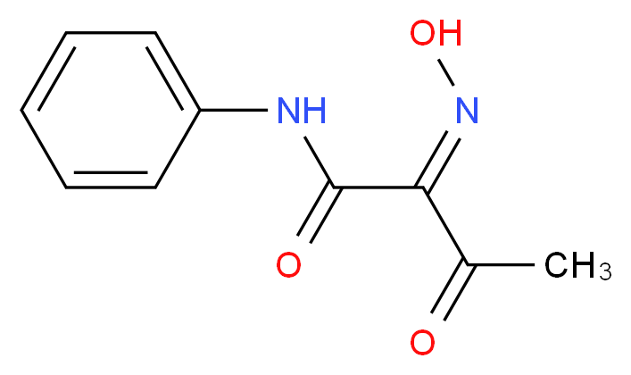 (2Z)-2-(Hydroxyimino)-3-oxo-N-phenylbutanamide_分子结构_CAS_2352-40-1)