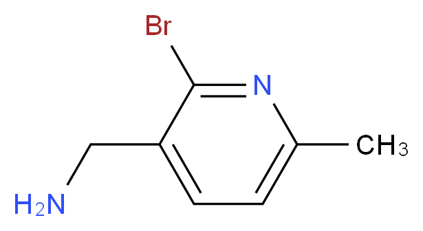 (2-bromo-6-methylpyridin-3-yl)methanamine_分子结构_CAS_1060810-12-9