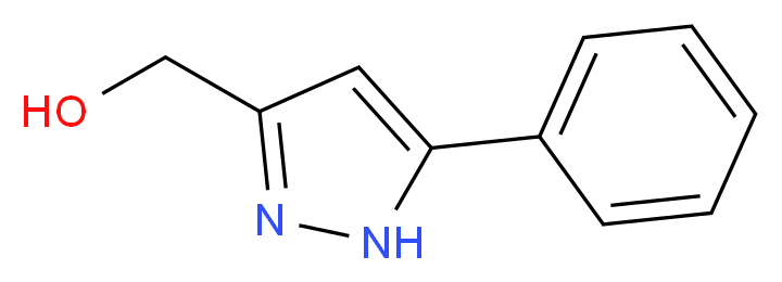 (3-phenyl-1H-pyrazol-5-yl)methanol_分子结构_CAS_179057-19-3)