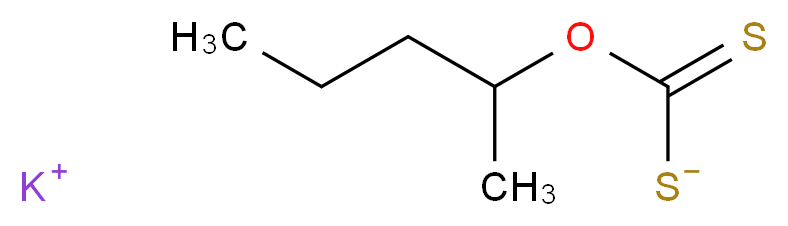 potassium [(pentan-2-yloxy)methanethioyl]sulfanide_分子结构_CAS_71316-26-2