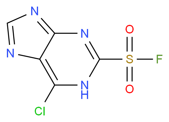 6-chloro-1H-purine-2-sulfonyl fluoride_分子结构_CAS_2706-92-5