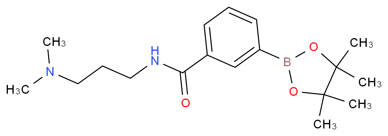 N-(3-(Dimethylamino)propyl)-3-(4,4,5,5-tetramethyl-1,3,2-dioxaborolan-2-yl)benzamide_分子结构_CAS_936250-16-7)
