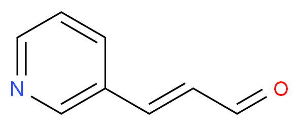 (2E)-3-(pyridin-3-yl)prop-2-enal_分子结构_CAS_32986-65-5