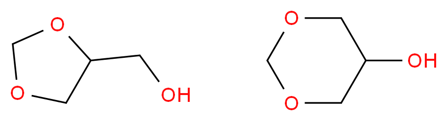 1,3-dioxan-5-ol; 1,3-dioxolan-4-ylmethanol_分子结构_CAS_99569-11-6