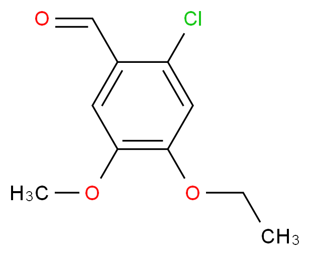 2-chloro-4-ethoxy-5-methoxybenzaldehyde_分子结构_CAS_443125-57-3)