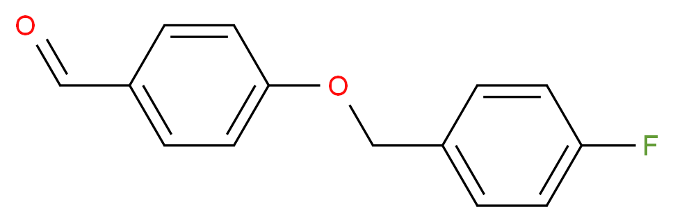 4-[(4-fluorophenyl)methoxy]benzaldehyde_分子结构_CAS_56442-17-2