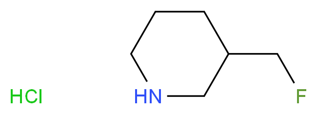 3-(fluoromethyl)piperidine hydrochloride_分子结构_CAS_1241725-60-9