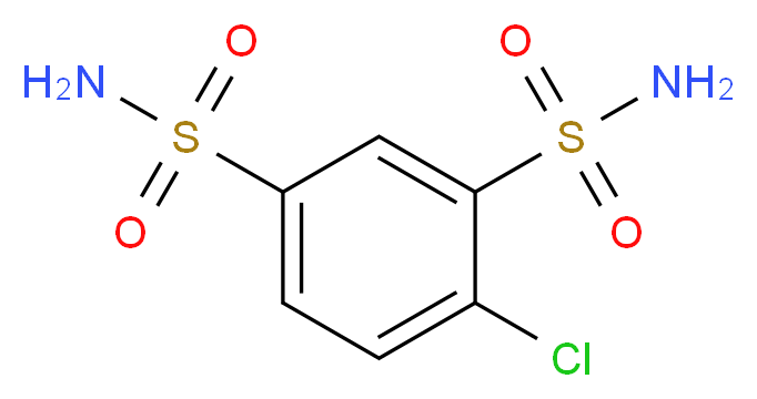 4-chlorobenzene-1,3-disulfonamide_分子结构_CAS_)