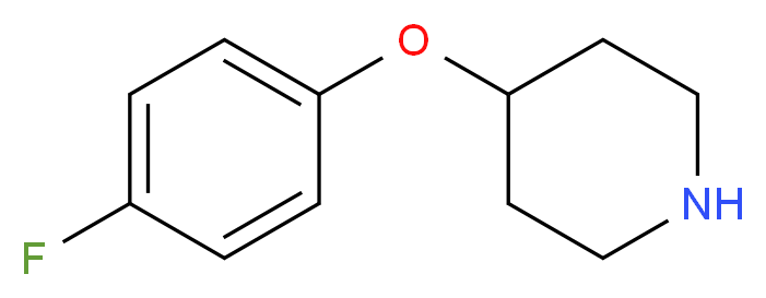 4-(4-fluorophenoxy)piperidine_分子结构_CAS_3413-28-3