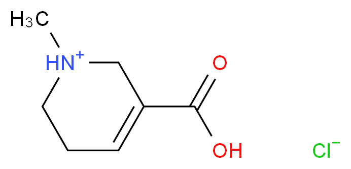 5-carboxy-1-methyl-1,2,3,6-tetrahydropyridin-1-ium chloride_分子结构_CAS_6018-28-6