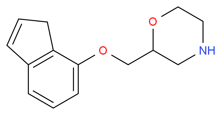 2-[(1H-inden-7-yloxy)methyl]morpholine_分子结构_CAS_60929-23-9