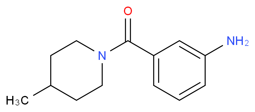 3-[(4-methylpiperidin-1-yl)carbonyl]aniline_分子结构_CAS_915908-51-9)