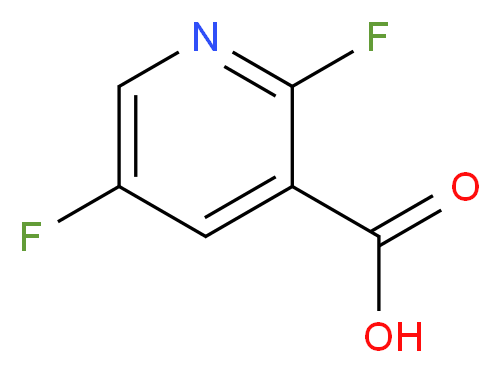 2,5-Difluoropyridine-3-carboxylic acid_分子结构_CAS_851386-43-1)