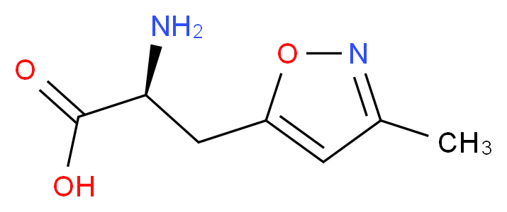 3-(3-methyl-5-isoxazolyl)alanine_分子结构_CAS_100959-34-0)