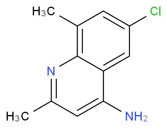 4-AMINO-6-CHLORO-2,8-DIMETHYLQUINOLINE_分子结构_CAS_948293-04-7)