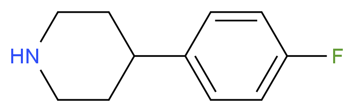 4-(4-fluorophenyl)piperidine_分子结构_CAS_37656-48-7