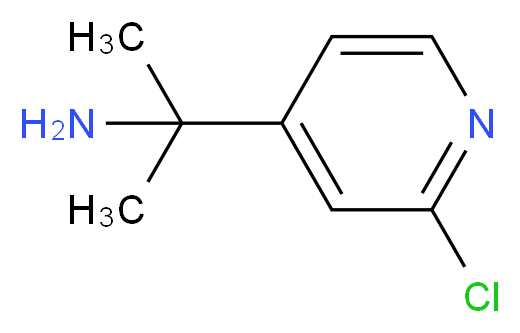 2-(2-chloropyridin-4-yl)propan-2-amine_分子结构_CAS_259248-41-4