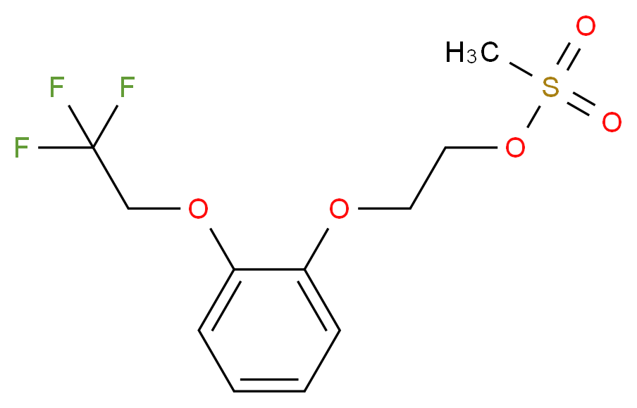 2-[2-(2,2,2-trifluoroethoxy)phenoxy]ethyl methanesulfonate_分子结构_CAS_160969-03-9