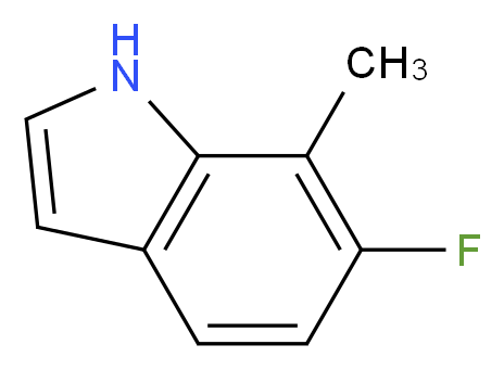 6-氟-7-甲基吲哚_分子结构_CAS_57817-10-4)