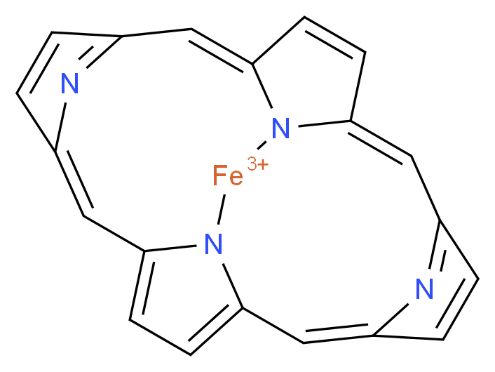 Porphyrin Fe(III)_分子结构_CAS_)