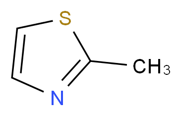 2-methyl-1,3-thiazole_分子结构_CAS_3581-87-1