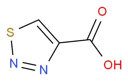 1,2,3-thiadiazole-4-carboxylic acid_分子结构_CAS_4100-13-4