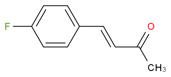 (3E)-4-(4-fluorophenyl)but-3-en-2-one_分子结构_CAS_1611-38-7