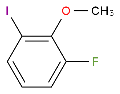 1-fluoro-3-iodo-2-methoxybenzene_分子结构_CAS_32750-21-3