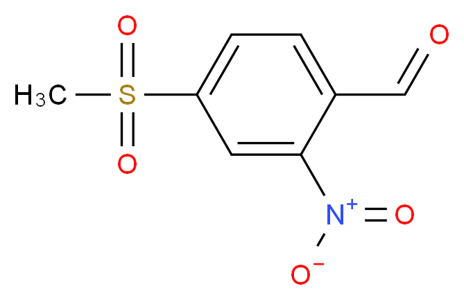 4-(Methylsulphonyl)-2-nitrobenzaldehyde_分子结构_CAS_)