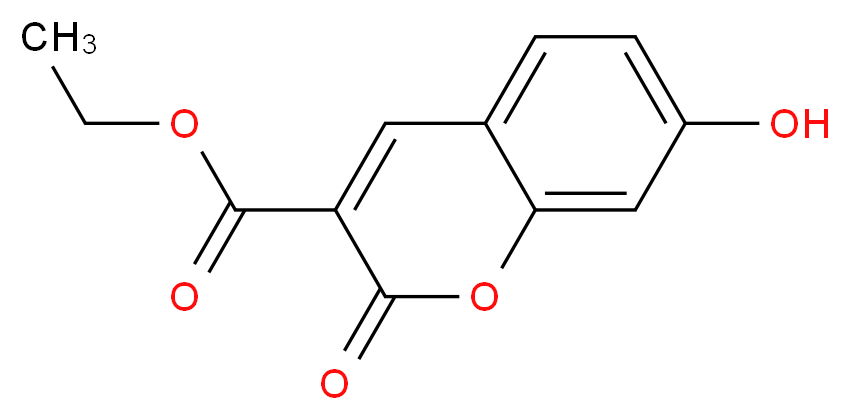 ethyl 7-hydroxy-2-oxo-2H-chromene-3-carboxylate_分子结构_CAS_6093-71-6