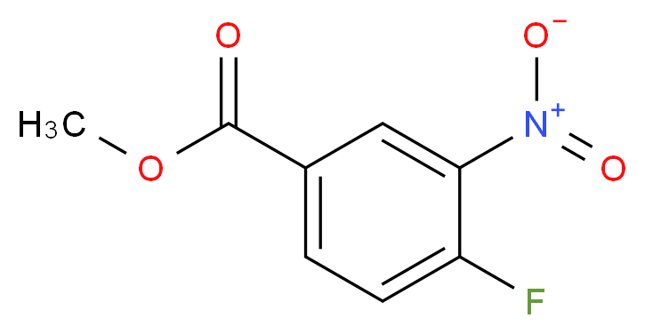 Methyl 4-fluoro-3-nitrobenzoate_分子结构_CAS_329-59-9)