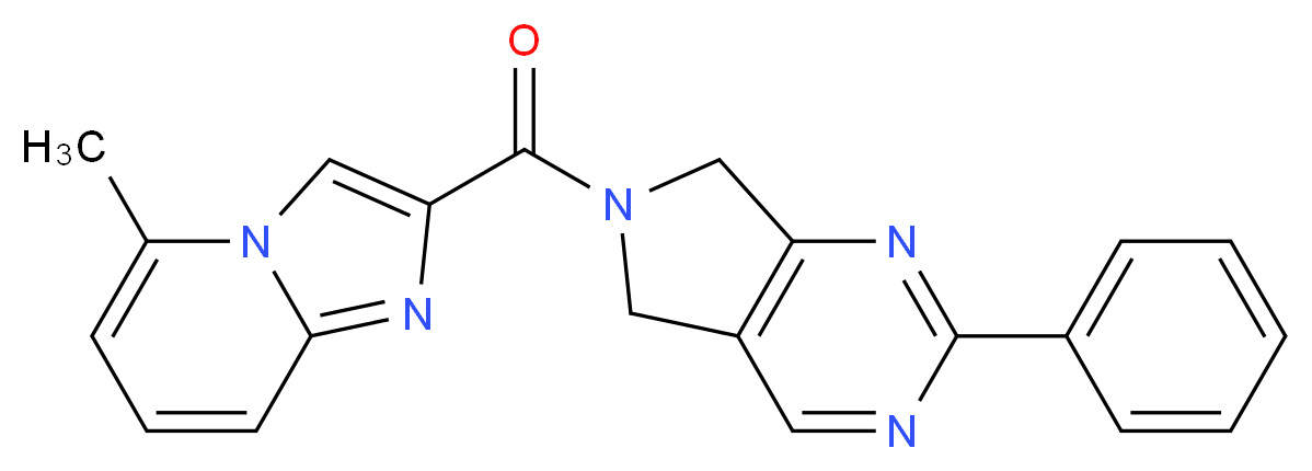 6-[(5-methylimidazo[1,2-a]pyridin-2-yl)carbonyl]-2-phenyl-6,7-dihydro-5H-pyrrolo[3,4-d]pyrimidine_分子结构_CAS_)