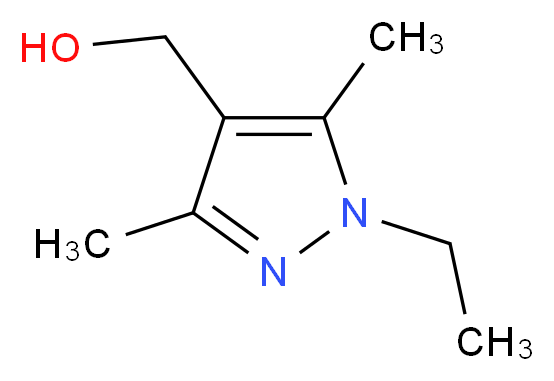 (1-Ethyl-3,5-dimethyl-1H-pyrazol-4-yl)methanol_分子结构_CAS_90152-72-0)