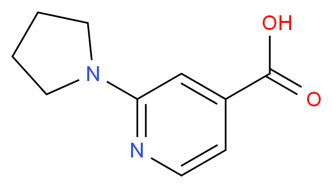 2-pyrrolidin-1-ylisonicotinic acid_分子结构_CAS_98088-04-1)