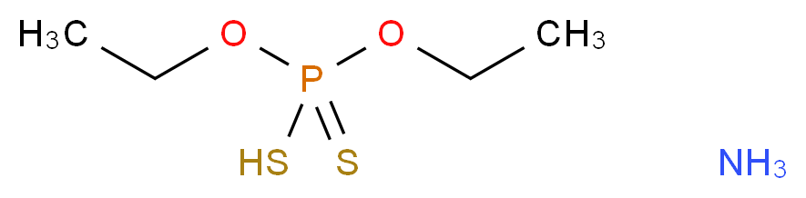 二乙基二硫代磷酸 铵盐_分子结构_CAS_1068-22-0)