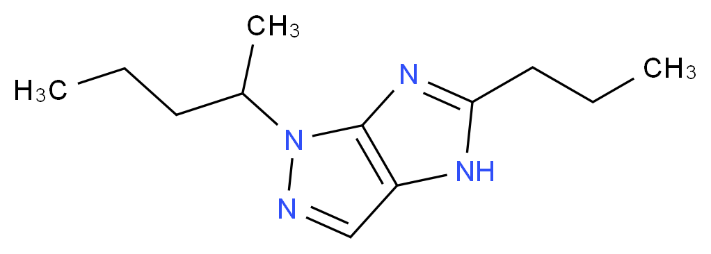 1-(1-methylbutyl)-5-propyl-1,4-dihydroimidazo[4,5-c]pyrazole_分子结构_CAS_)