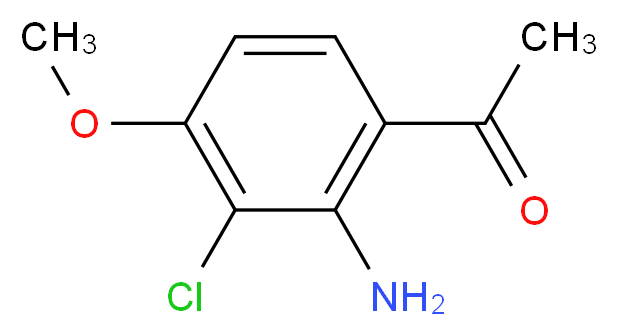 1-(2-amino-3-chloro-4-methoxyphenyl)ethan-1-one_分子结构_CAS_923289-36-5