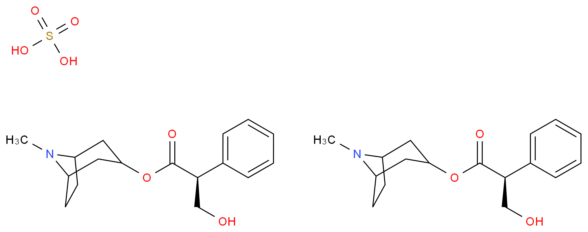 L-HYOSCYAMINE HEMISULFATE SALT_分子结构_CAS_620-61-1)