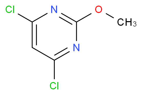 4,6-dichloro-2-methoxypyrimidine_分子结构_CAS_1074-40-4