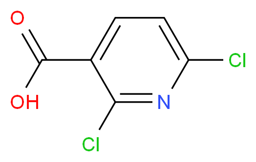 2,6-Dichloropyridine-3-carboxylic acid_分子结构_CAS_38496-18-3)