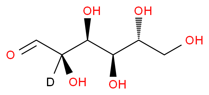 D-葡萄糖-2-d1_分子结构_CAS_30737-83-8)