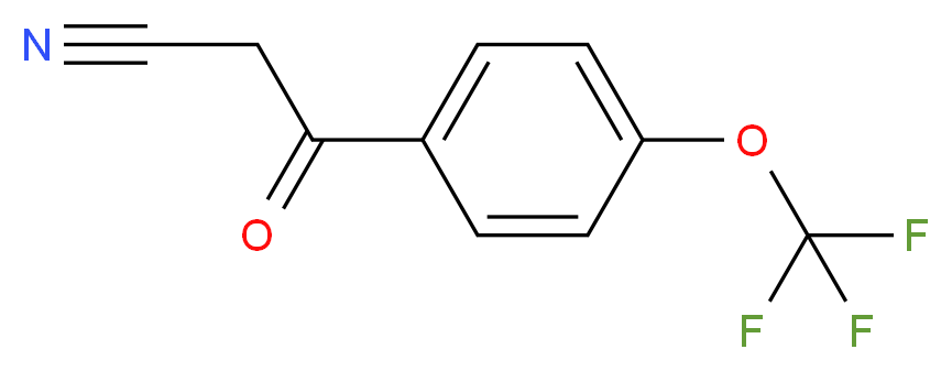 4-(Trifluoromethoxy)benzoylacetonitrile 97%_分子结构_CAS_122454-46-0)