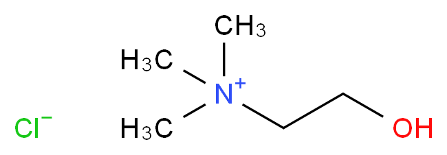 (2-hydroxyethyl)trimethylazanium chloride_分子结构_CAS_)