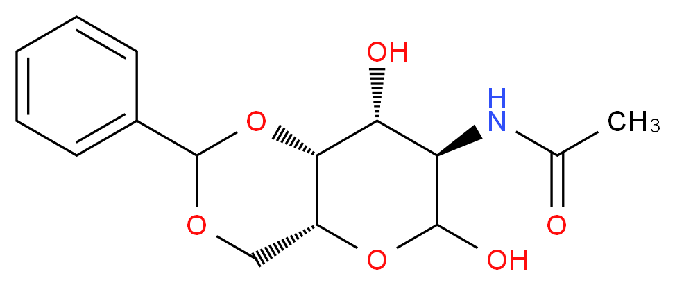 4,6-O-Benzylidene-N-acetyl-D-galactosamine_分子结构_CAS_420118-03-2)